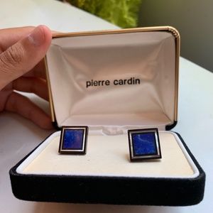 Pierre Cardin Blue Square Cuff Links